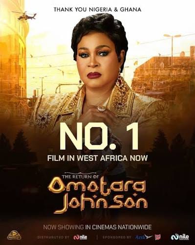 The Return of Omotara Johnson Claims Top Spot at Box Office With ₦29.23M In Opening Week, Beating “Moana” & “Call Of My Life”